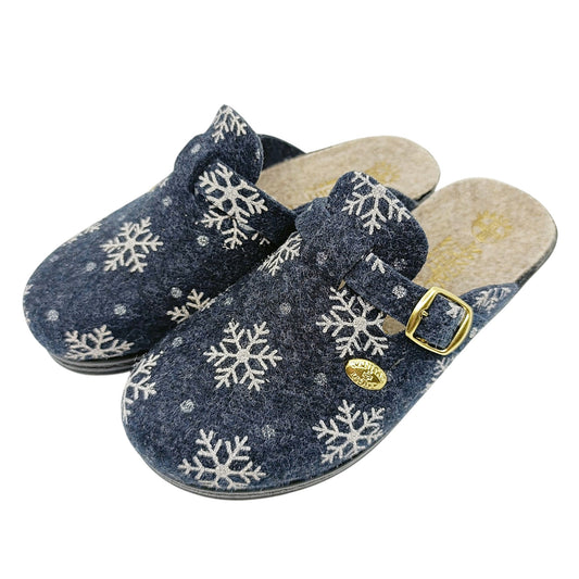 zenske papuce plavo bijele sneziici ovjca vuna 37-42