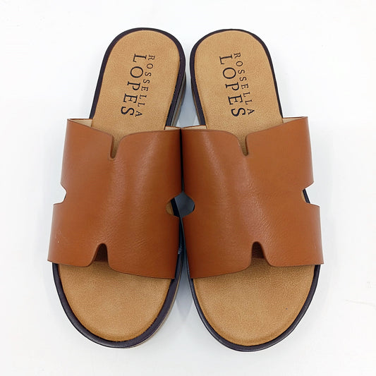 Anatomske ženske natikače Rossella Lopes Zlata smeđe