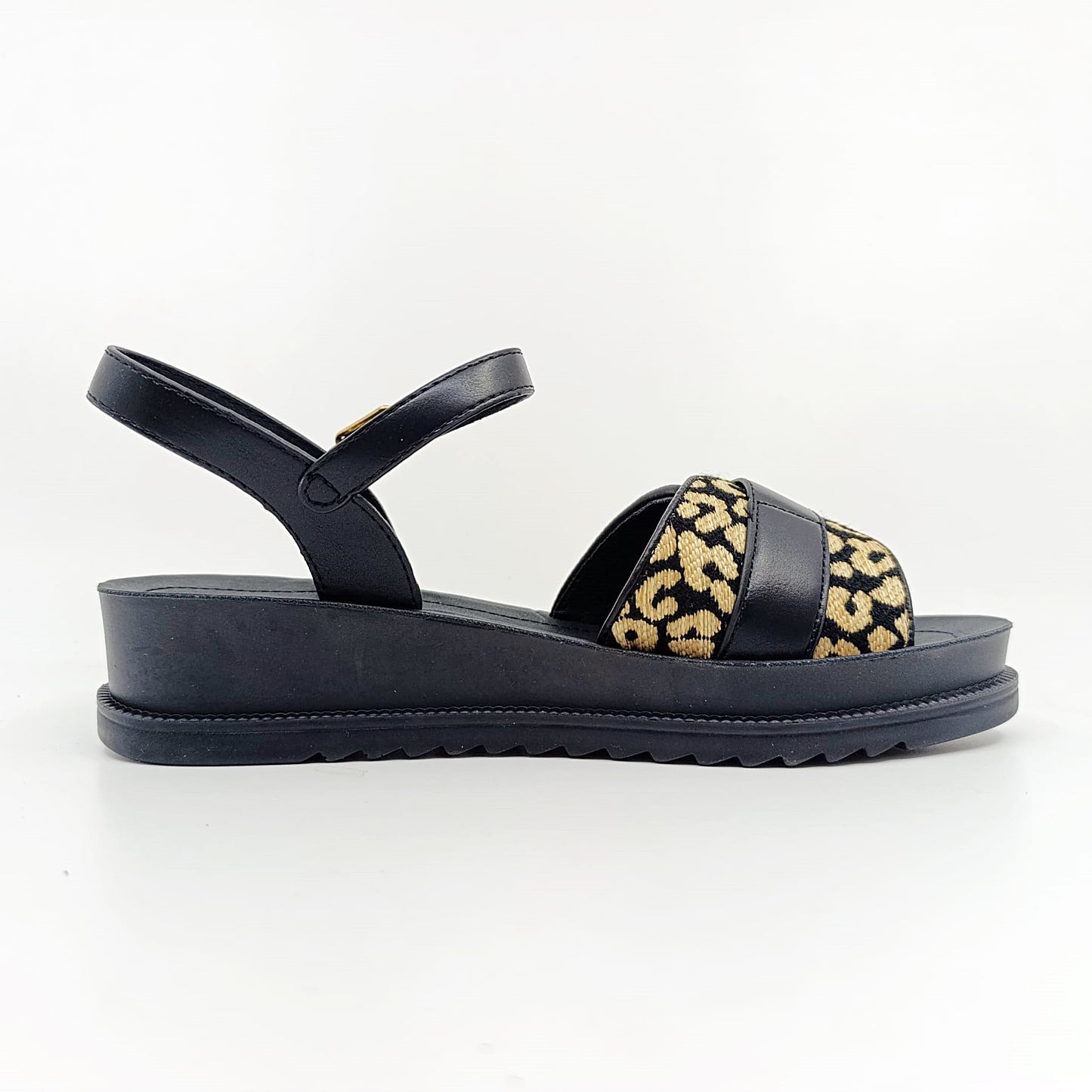 Ženske sandale Rossella Lopes Lusi crne leopard