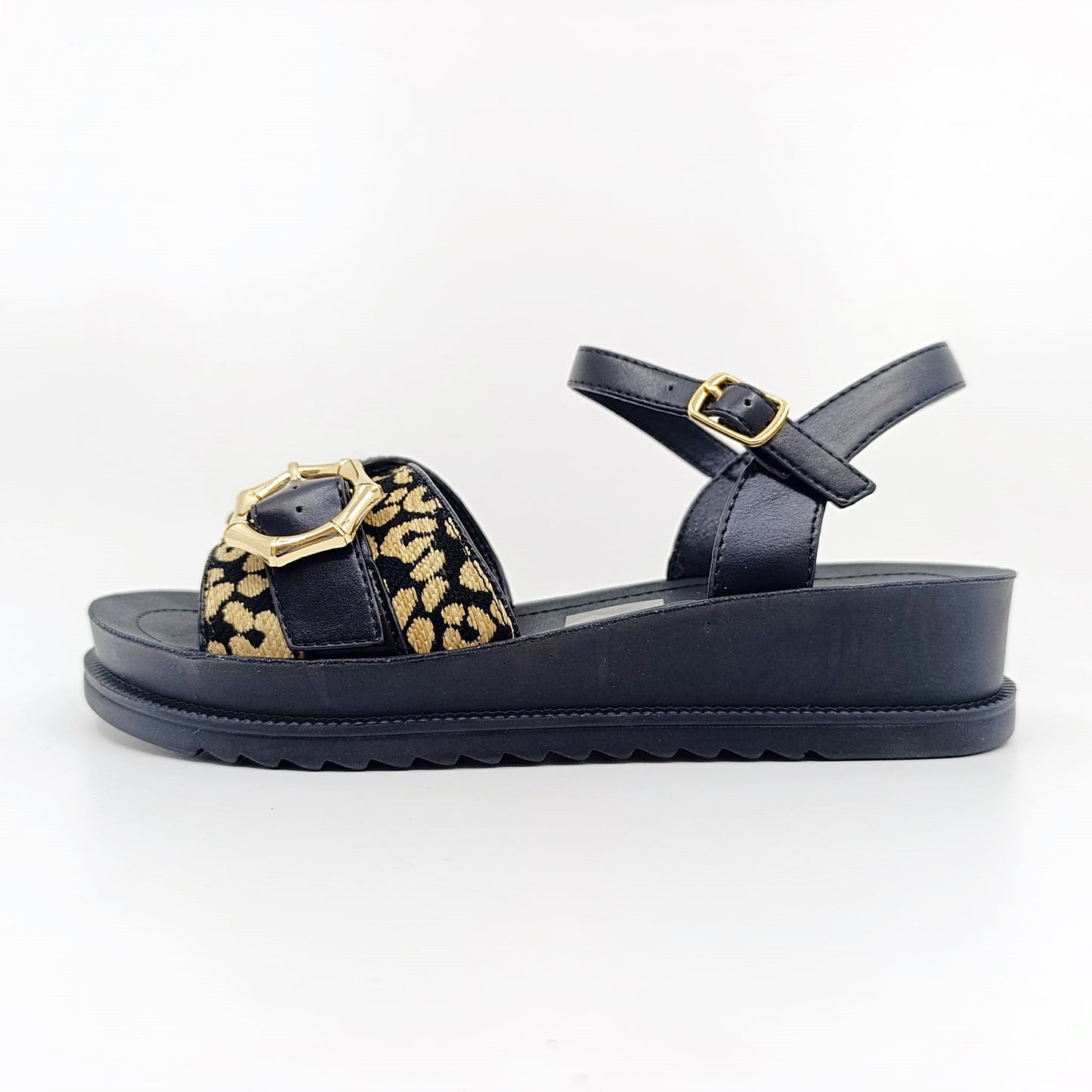 Ženske sandale Rossella Lopes Lusi crne leopard