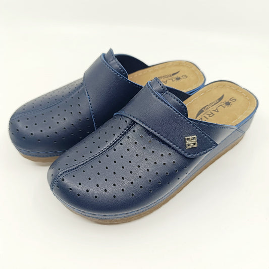 anatomske klompe tamno plave boje haro shoes