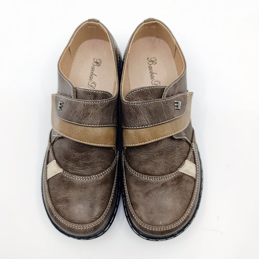 cipele zenske cicak smede anatomska tabanica prava koza