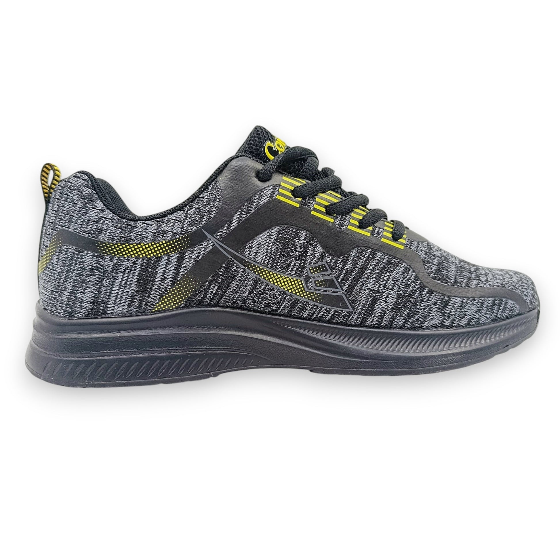 conway lagane zenske tenisice knit crno siva bocni desno