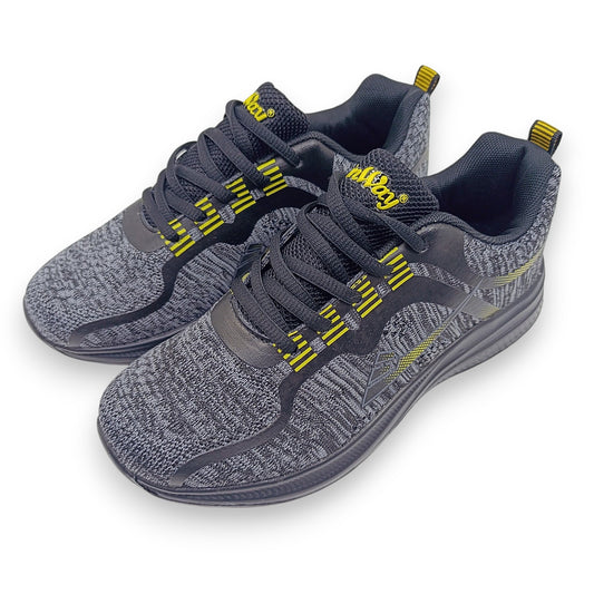 conway zenske tenisice crno sive zuti akcenti kosa perspektiva