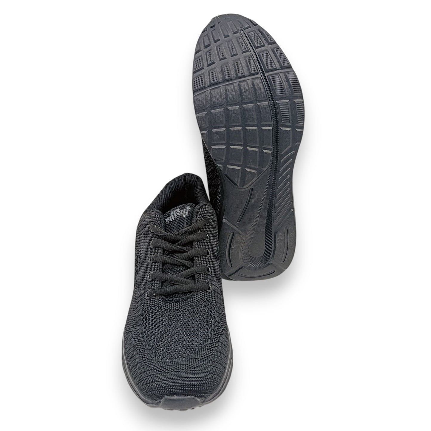 crne tenisice potplat protuklizni don i prednji pogled