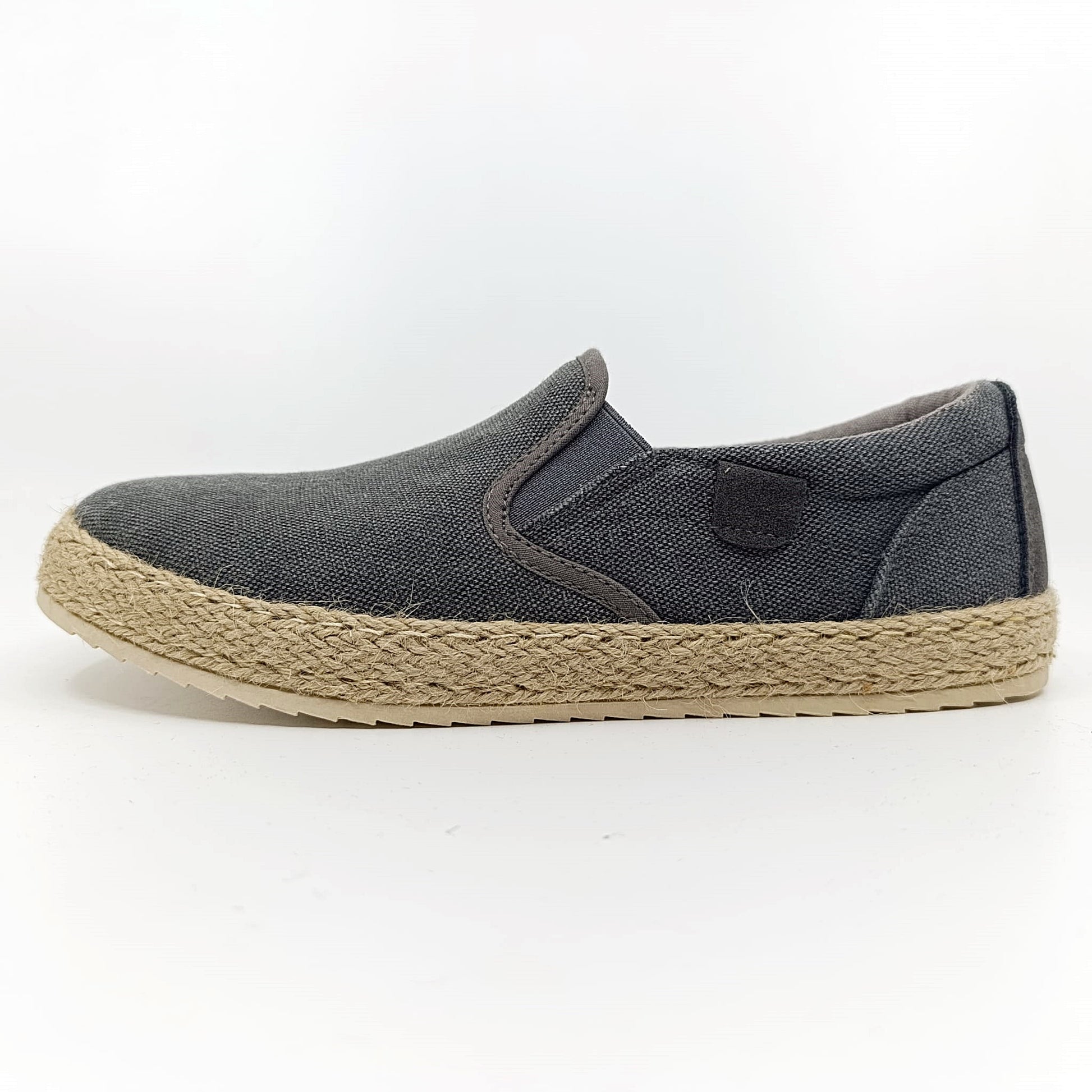 espadrile muske sive plitke cipele elasticni umetci