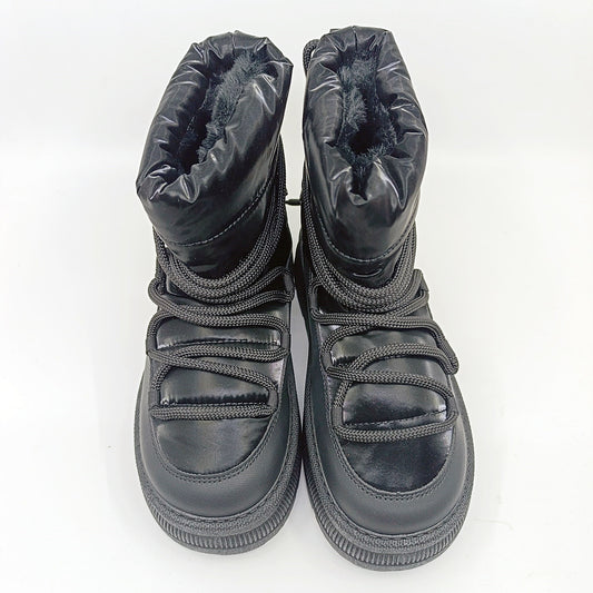 futrane crne cizme vodoodbojne debeli djon