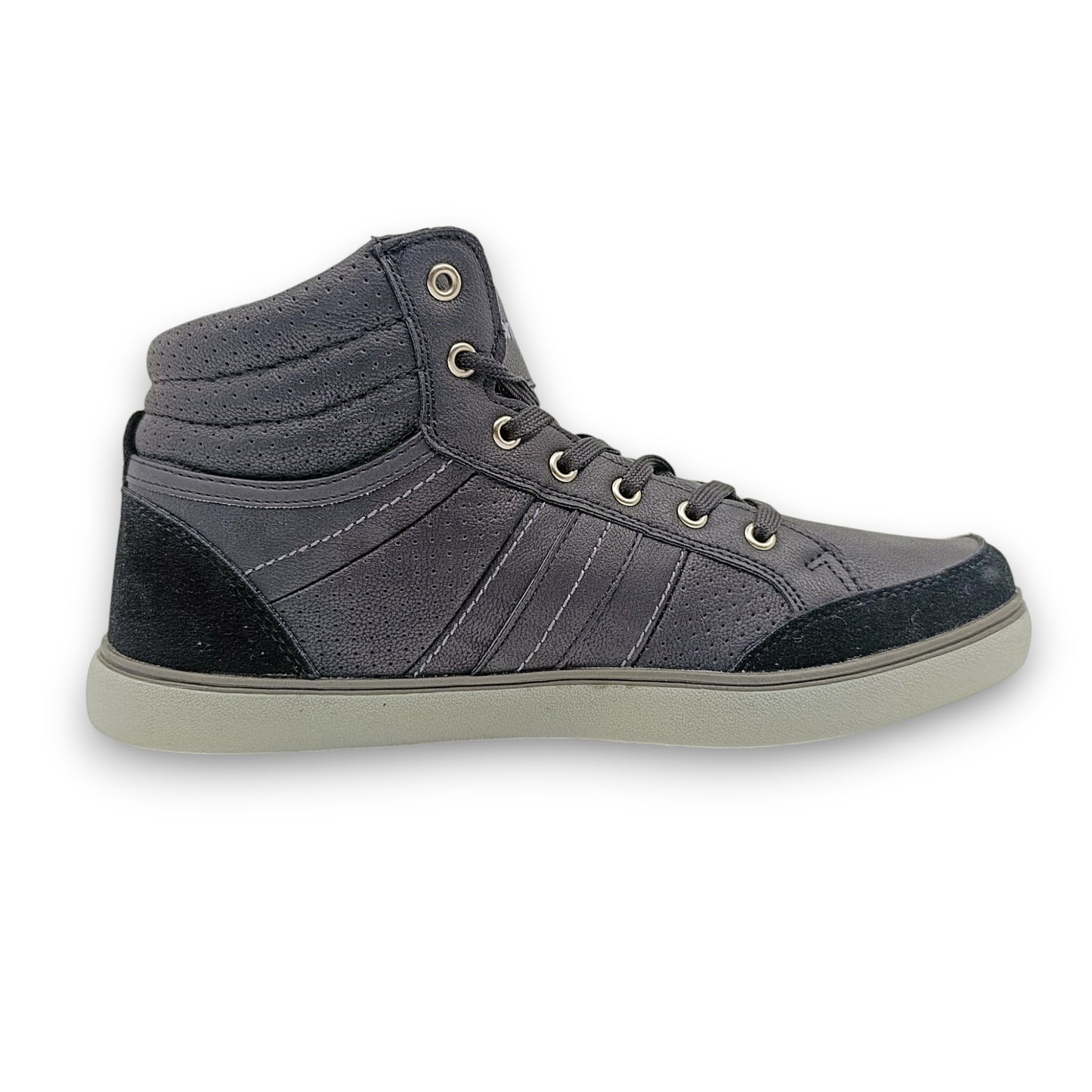 high top sportske tenisice sive crne detalji