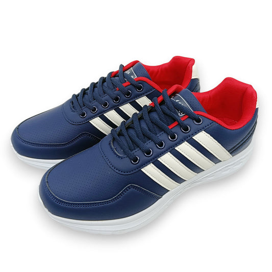 muske lagane sportske tenisice navy blue bijele pruge