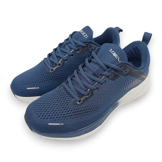 muske lagane tenisice plave bijeli potplat bocni prikaz