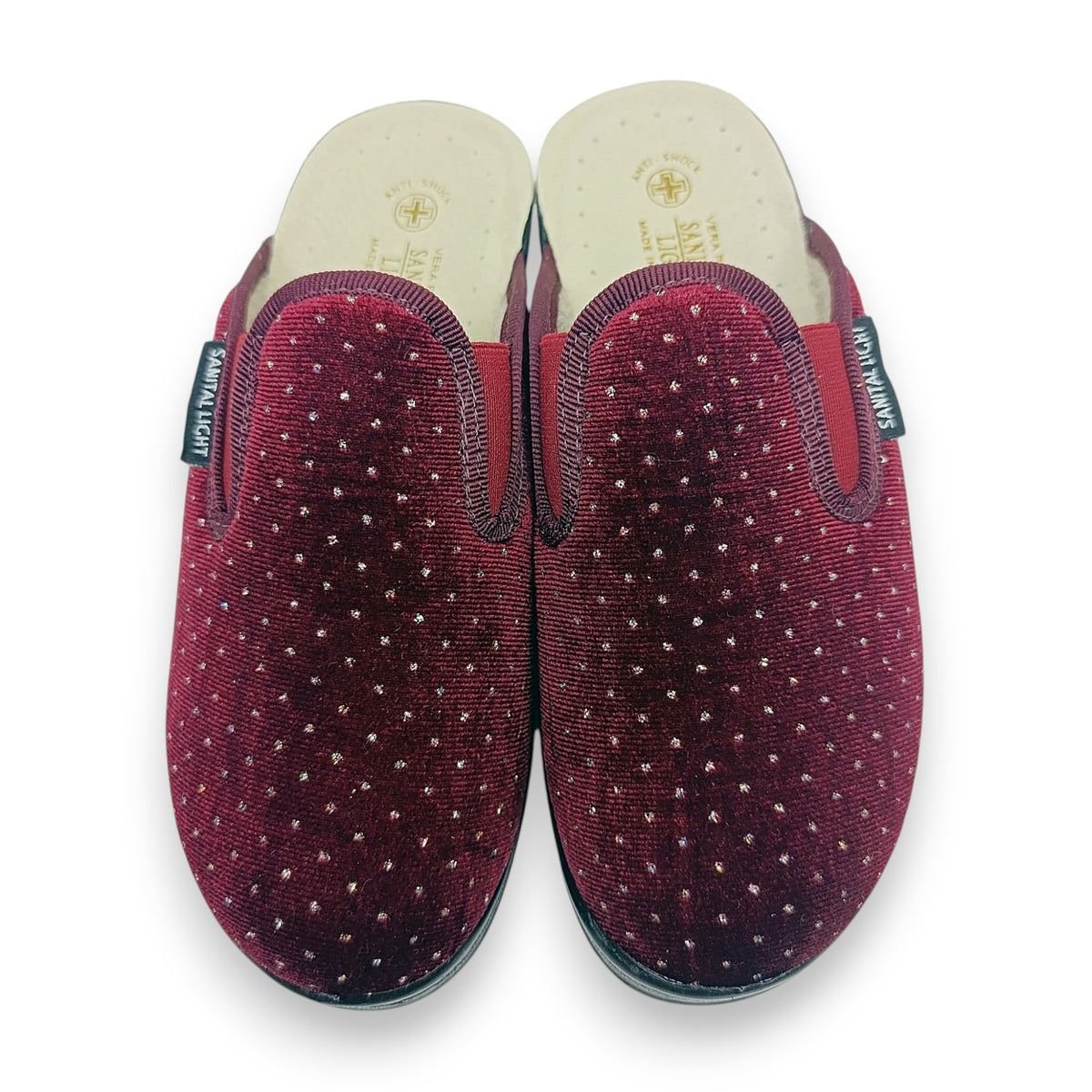Kućne papuče Sanital Light bordo 30 palmi