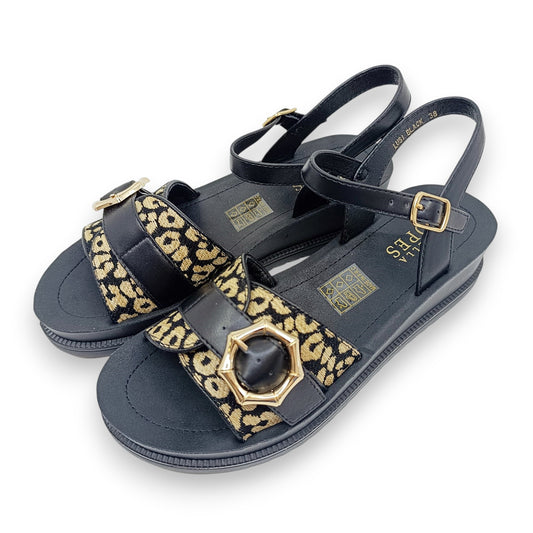 Ženske sandale Rossella Lopes Lusi crne leopard