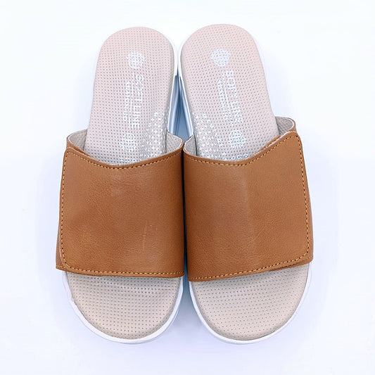 udobne kozne natikace dame anatomski don kamel boja