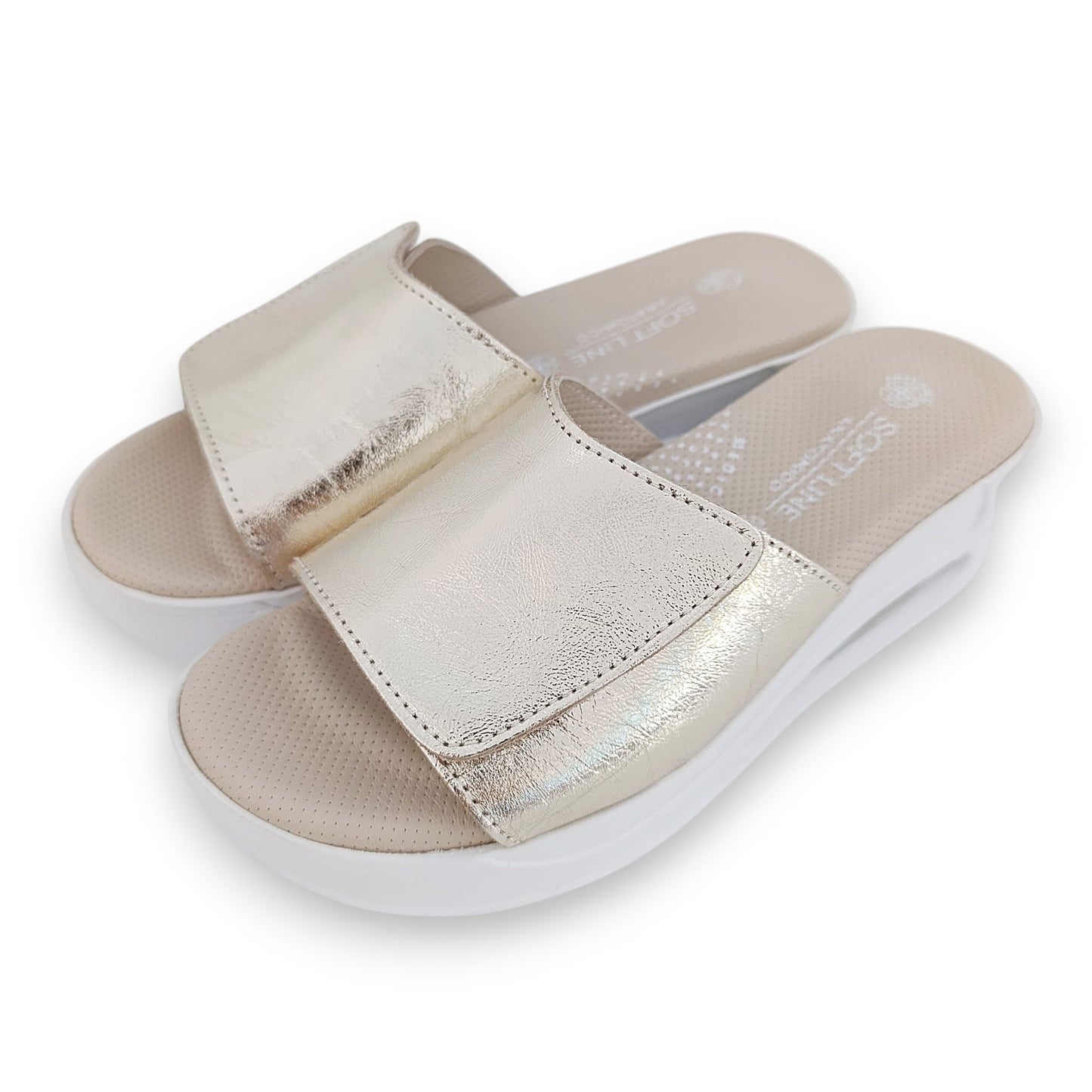 Anatomske natikače Soft Line 200 zlatne