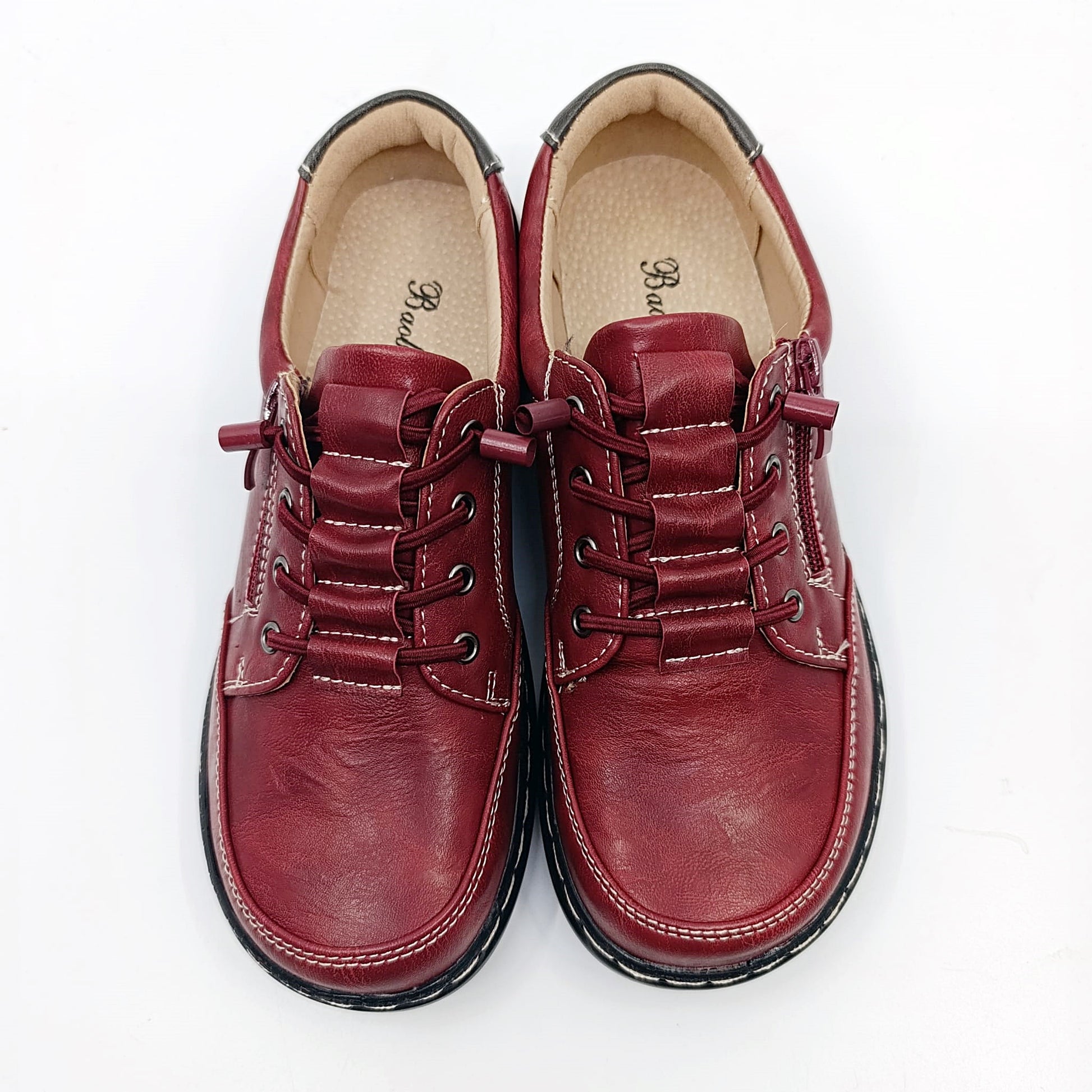 zenske cipele bordo prava koza unutrasnjost vezanje udobne