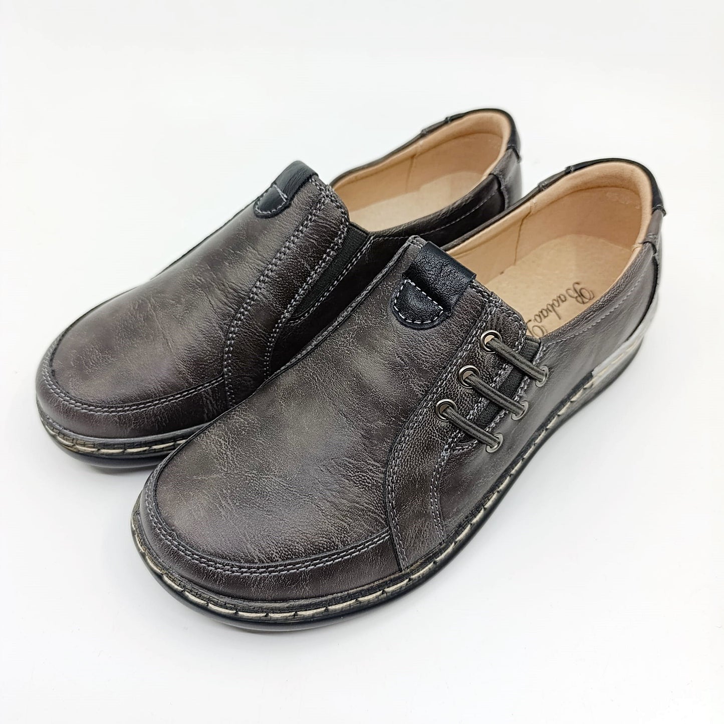 zenske sive cipele hodalice antracit kozna tabanica c29529-9 grey